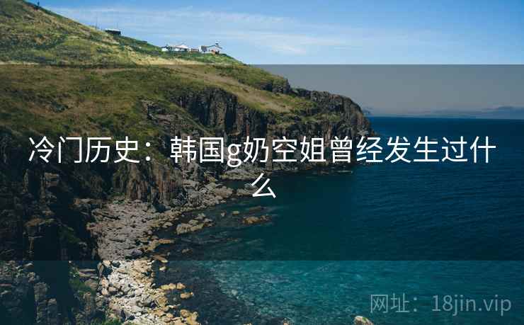 冷门历史：韩国g奶空姐曾经发生过什么